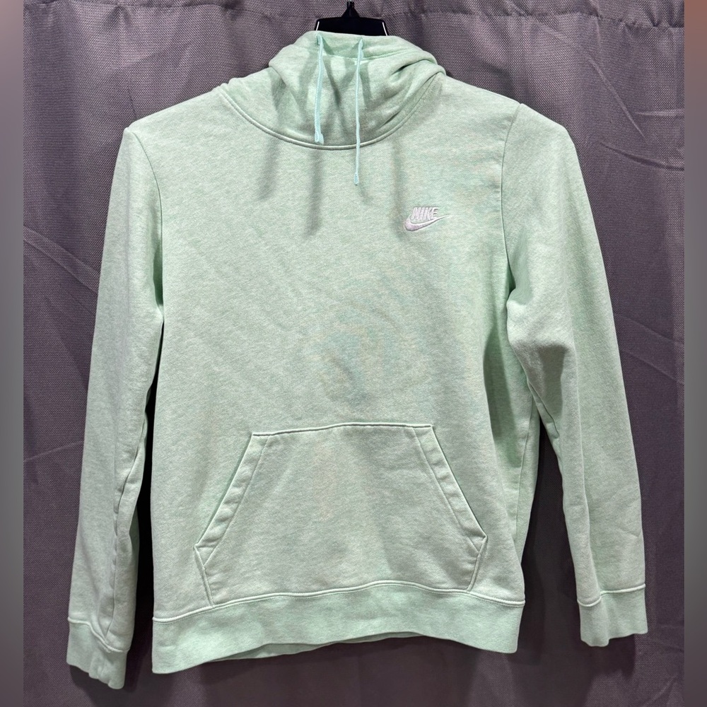 Nike Light Green Cotton Hoodie